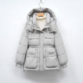 Damen gesteppte Winterjacke mit voluminösem Schnitt und praktischen Taschen R&B