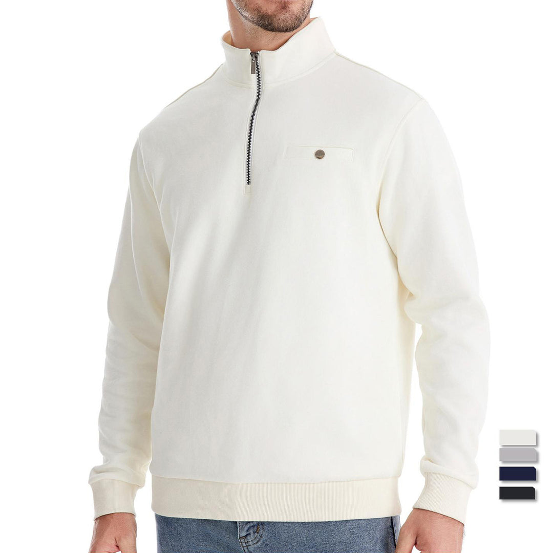 Herren Sweatshirt mit Stehkragen R&B