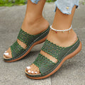 Damen Elegante und bequeme Clogs mit floralen Einsätzen und ergonomischem Fußbett R&B