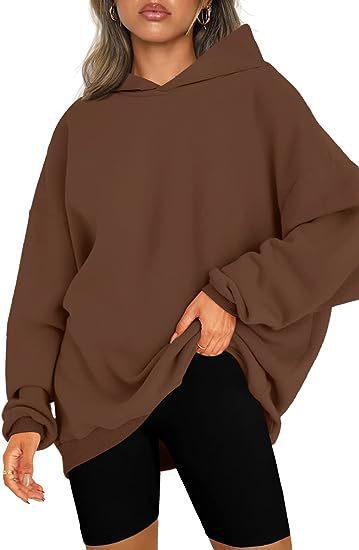 Damen Oversized Hoodie mit lässigem Schnitt und Kapuze R&B