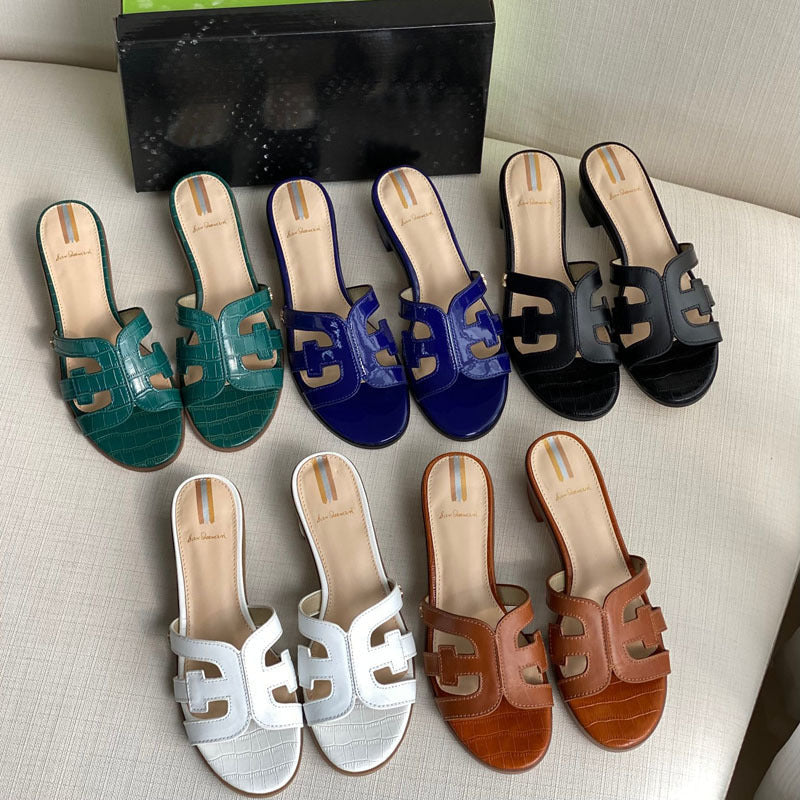 Damen modische Sandalen mit elegantem Blockabsatz