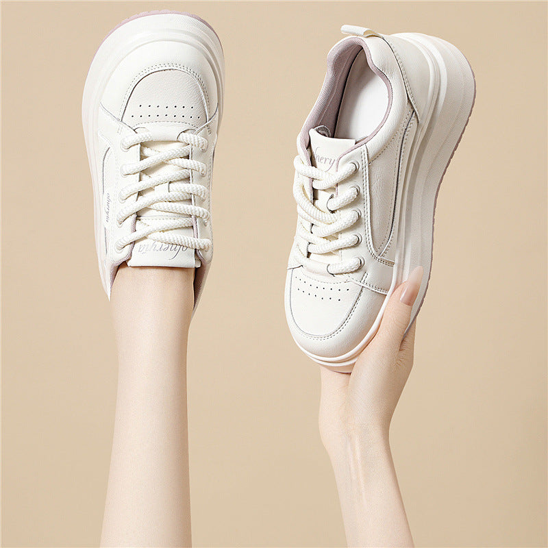 Damen trendige Plateau Sneaker mit extra dämpfender Sohle R&B