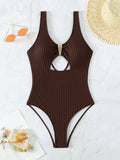Damen Sportlicher Einteiler mit Schlüssel-Detail R&B