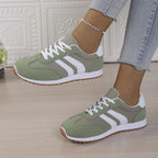 Damen Sportliche Freizeitsneaker mit praktischem Schnürverschluss R&B