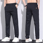 Herren modische Chino-Hose mit elastischem Bund und praktischen Seitentaschen R&B