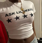 Damen Kurzärmliges Crop-Top aus atmungsaktivem Material R&B