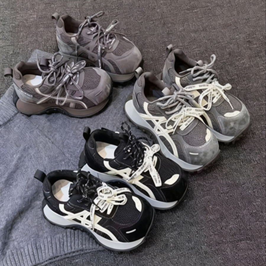 Damen Sportliche Sneakers mit atmungsaktivem Mesh und dämpfender Sohle R&B
