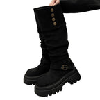 Damen modische Stiefel mit rutschfester Sohle und elegantem Schaft R&B