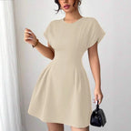 Damen Wickelkleid mit elegantem Schnitt und fließendem Rock R&B