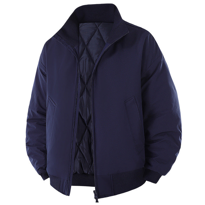 Herren modische Steppjacke mit hohem Kragen R&B