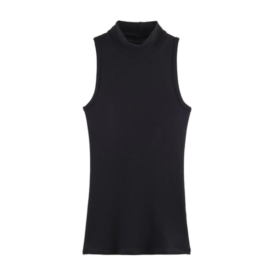 Damen Rollkragen-Tanktop aus weichem Stretch-Material R&B