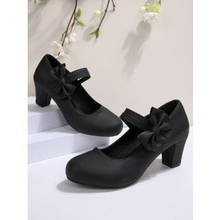 Damen Pumps mit verstellbarem Riemen und dekorativem Schleifendetail R&B