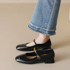 Damen Ballerinas mit modischem Riemchen und glänzendem Lackfinish