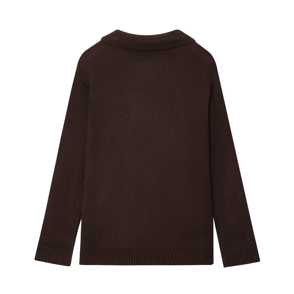 Damen elegante Strickjacke mit doppelter Knopfleiste und praktischen Taschen R&B
