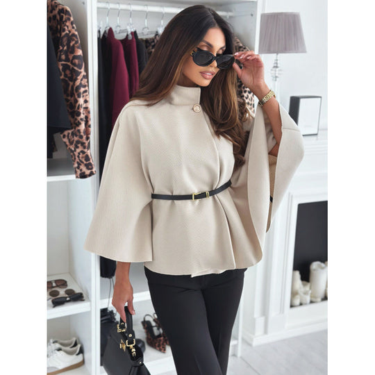 Damen modische und elegante Umhangbluse R&B