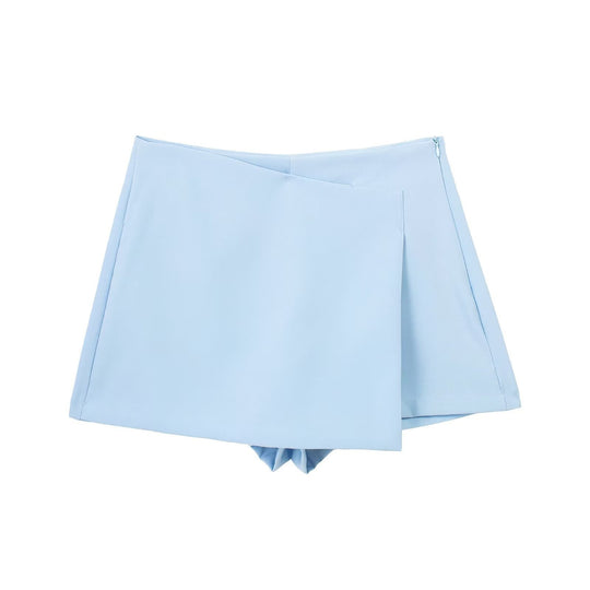 Damen sportliche Shorts mit elegantem Layering-Design R&B