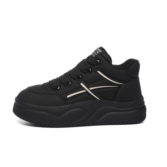 Damen trendige High-Top Sneakers mit extraleichter Sohle und kuscheligem Futter R&B