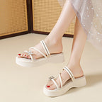 Damen Plateau-Sandalen mit elegantem Schmetterlingsdesign R&B