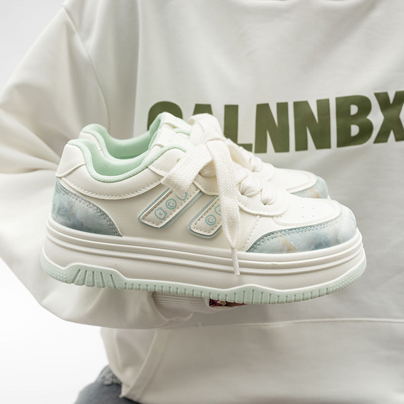 Damen Sportliche Sneakers mit verspielt floralem Design und gepolsterter Sohle