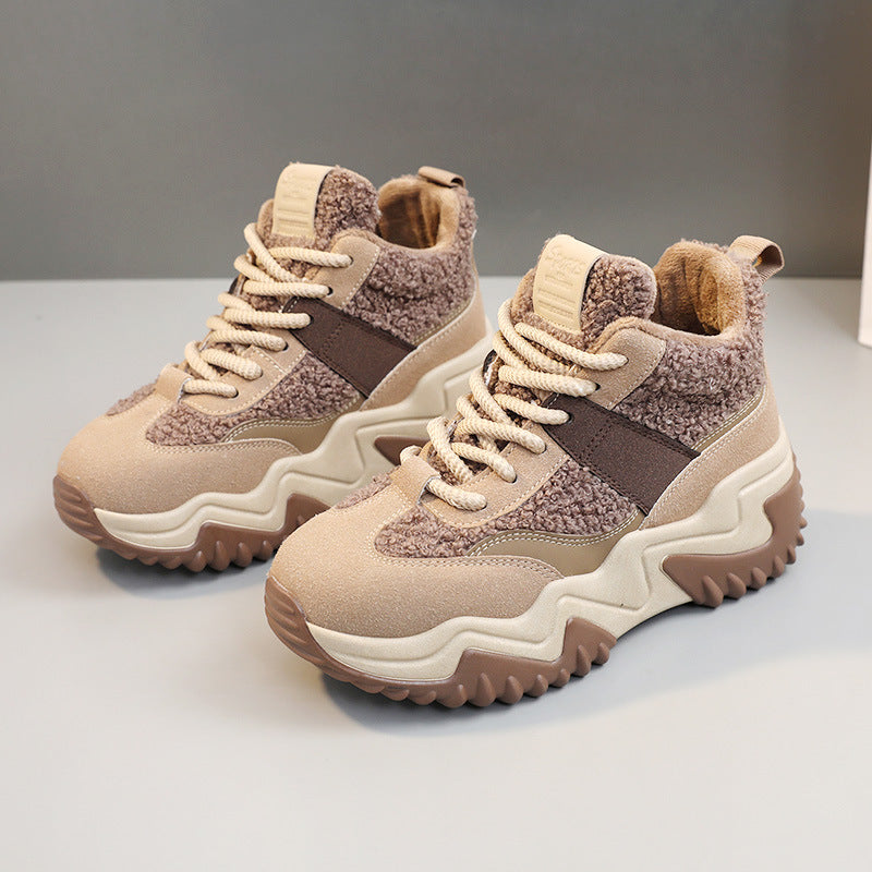 Damen Hohe Sneaker mit warmem Innenfutter und rutschfester Sohle R&B
