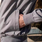 Herren stylische Freizeitjacke mit hohem Kragen und praktischen Taschen R&B