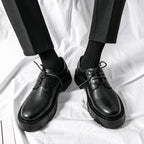 Herren Elegante Schnürschuhe mit stabiler Profilsohle und klassischem Design