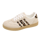 Damen Sneakers aus Wildleder mit modischem Leopardenmuster R&B