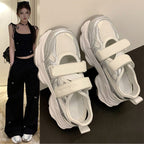 Damen Sportliche Sneaker mit Klettverschluss und innovativem Sohlenprofil R&B