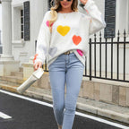 R&B | Strickpullover Mit Süßem Herzmuster