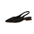 Damen Slingbacks mit dekorativem Textil-Obermaterial R&B