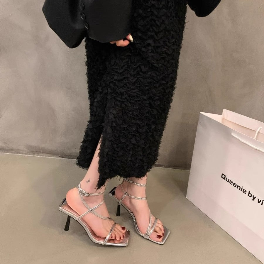 Damen elegante Slingback-Pumps mit verstellbaren Riemen R&B