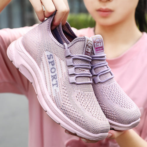Damen Sportliche Sneakers mit atmungsaktivem Obermaterial und rutschfester Sohle R&B