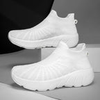 Damen Atmungsaktive Strick-Sneaker mit flexiblem Sohlenprofil