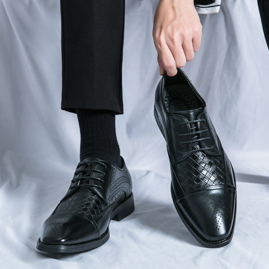 Damen Elegante Lederschuhe mit strukturiertem Obermaterial und klassischem Design R&B