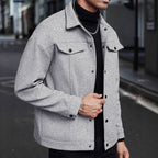 Herren moderne Freizeitjacke im lässigen Schnitt R&B