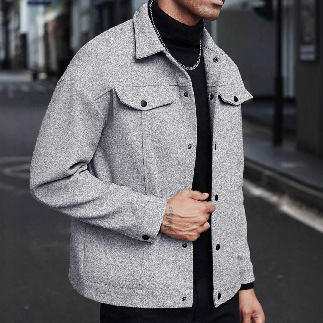 Herren moderne Freizeitjacke im lässigen Schnitt R&B