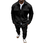 Herren Freizeit-Longejacke mit praktischen Knopftaschen und elastischen Details R&B
