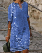 Damen luftiges Sommerkleid mit floralem Design R&B