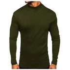 Herren hochwertiger Rollkragenpullover aus langlR&Bigem Material R&B