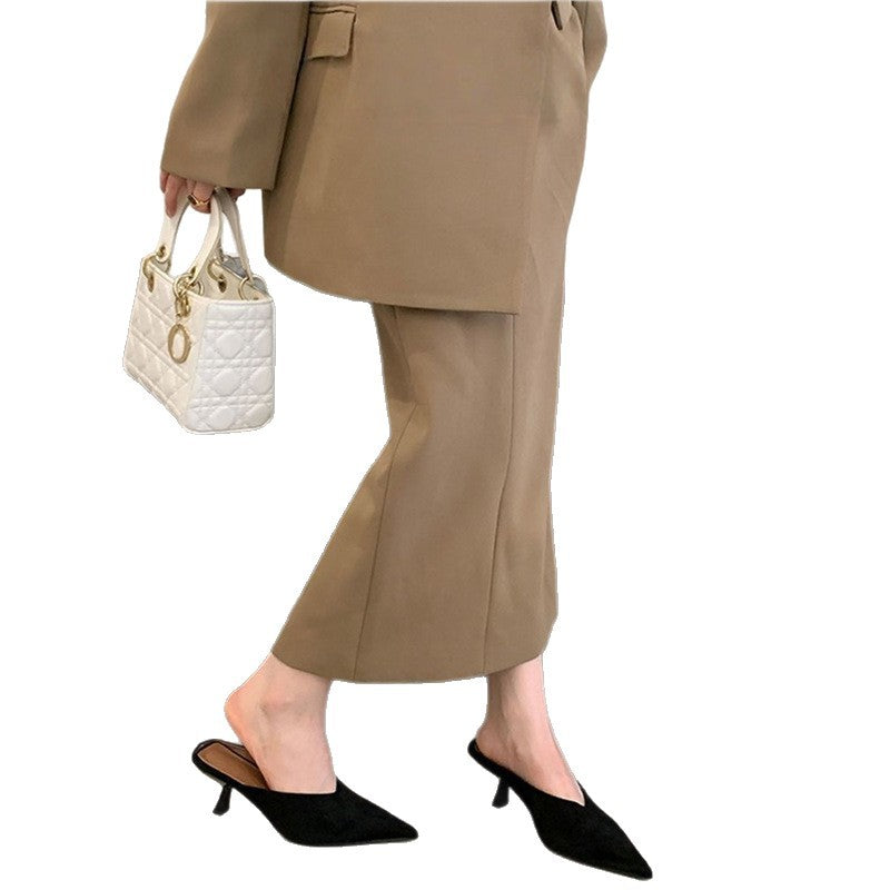 Damen elegante Slingback Mules mit spitzem Design R&B