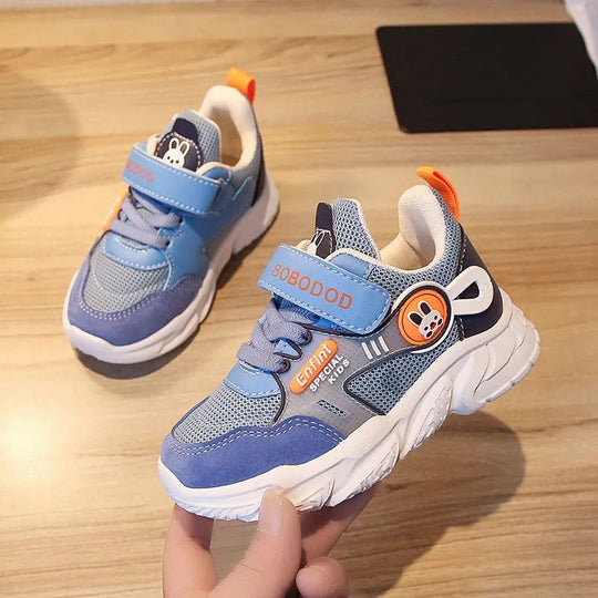 Damen sportliche Klett-Sneaker mit buntem Tiermotiv und atmungsaktivem Obermaterial R&B