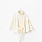 Damen Relaxed Fit Umhangjacke mit Bindegürtel R&B