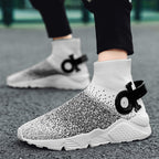 Damen Sockensneaker mit atmungsaktiver Strickoberfläche und rutschfester Sohle R&B