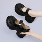 Damen Halbhohe Komfort-Schuhe mit verstellbarem Riemen R&B