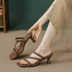 Damen Komfortable Stiletto-Sandaletten mit eleganten Riemen