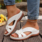 Damen Clogs mit floralem Akzent und atmungsaktiver Sohle R&B