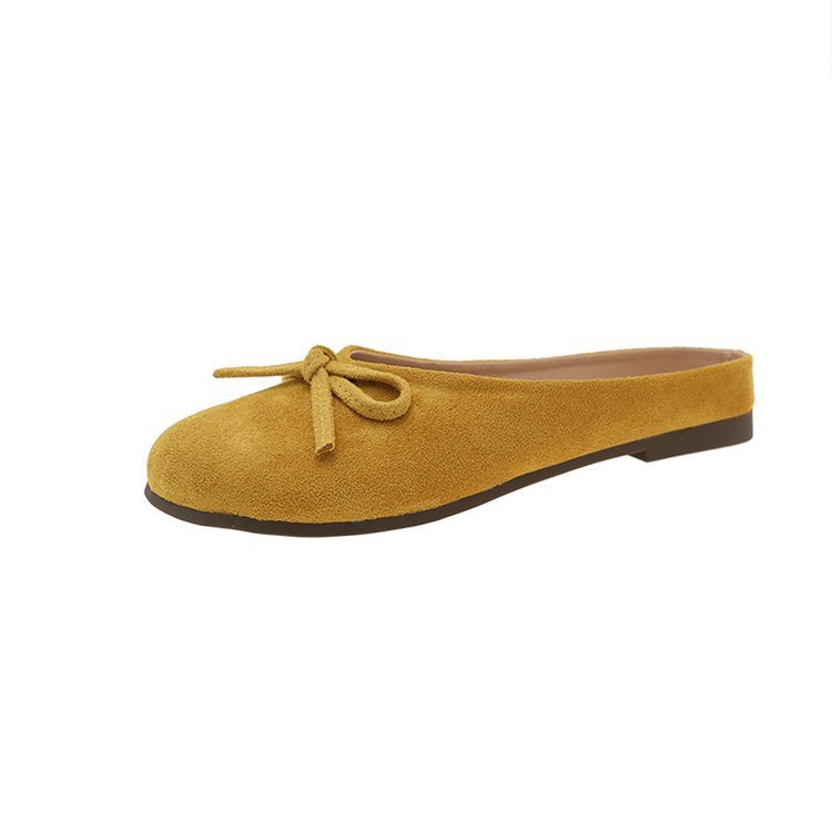 Damen elegante Mules mit dekorativem Schleifenakzent R&B