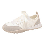 Damen modische Sneakers mit innovativen Satin-Details R&B