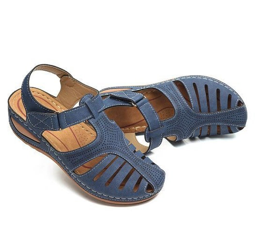 Damen komfortable und luftige Sandalen mit verstellbarem Riemen R&B