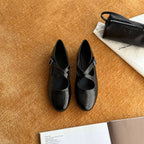 Damen Elegante Mary Jane Ballerinas mit modischem Riemchen und bequemem Fußbett R&B